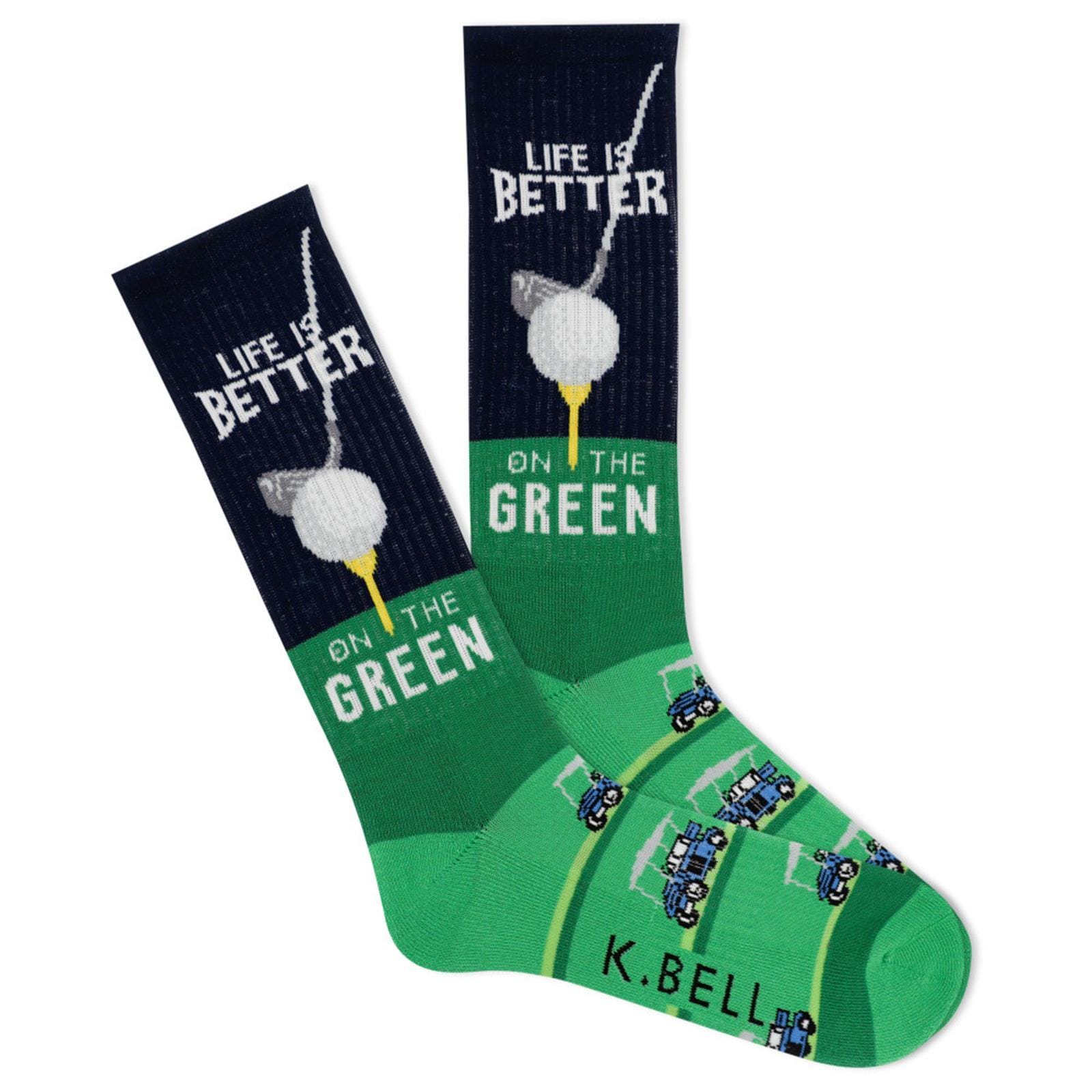 Better On The Green Men’s Crew Socks