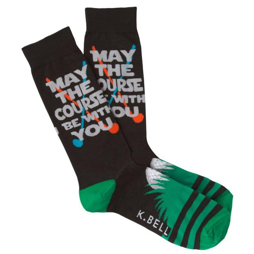 May The Course Be With You Men’s Crew Socks