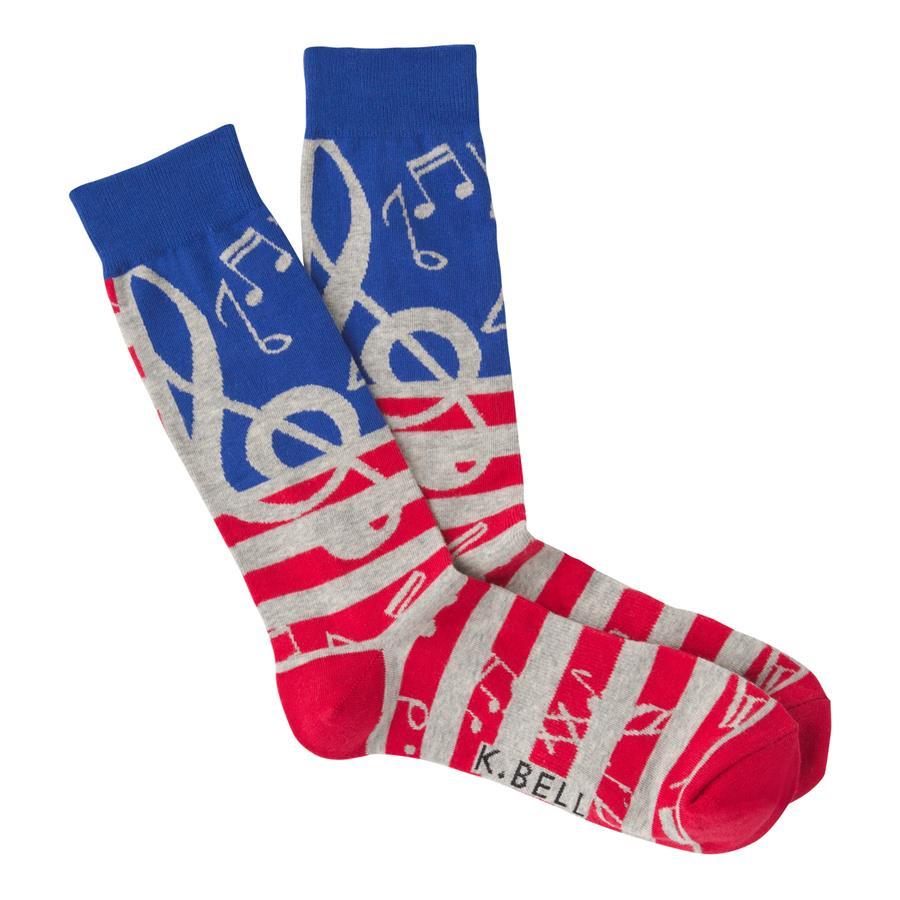 USA Music Men’s Crew Socks