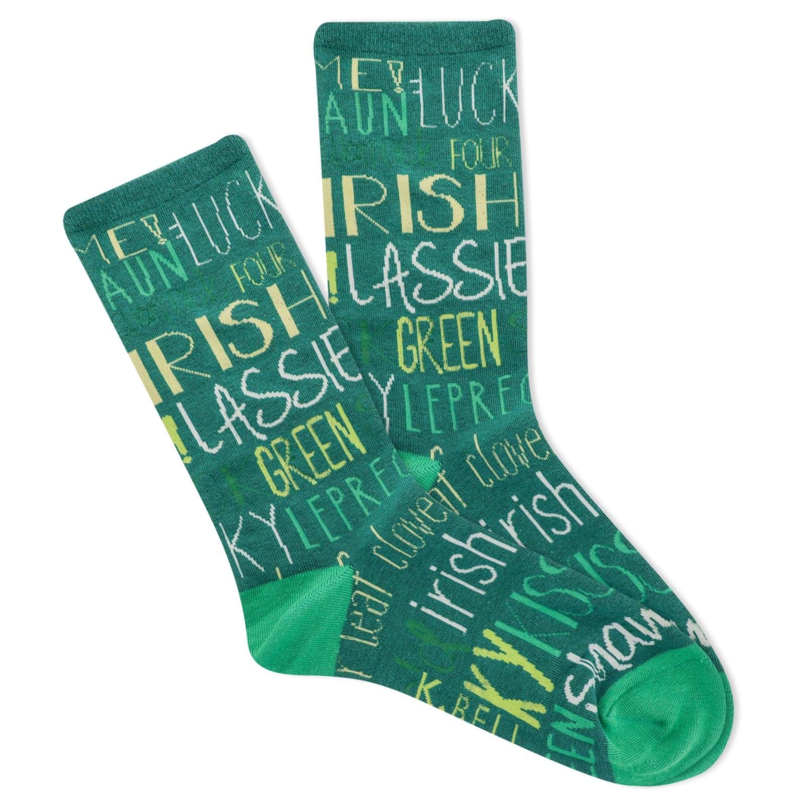 Lucky Words Women’s Crew Socks