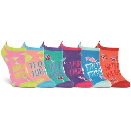 Women’s Happy Hour No Show Socks Six Pair Pack