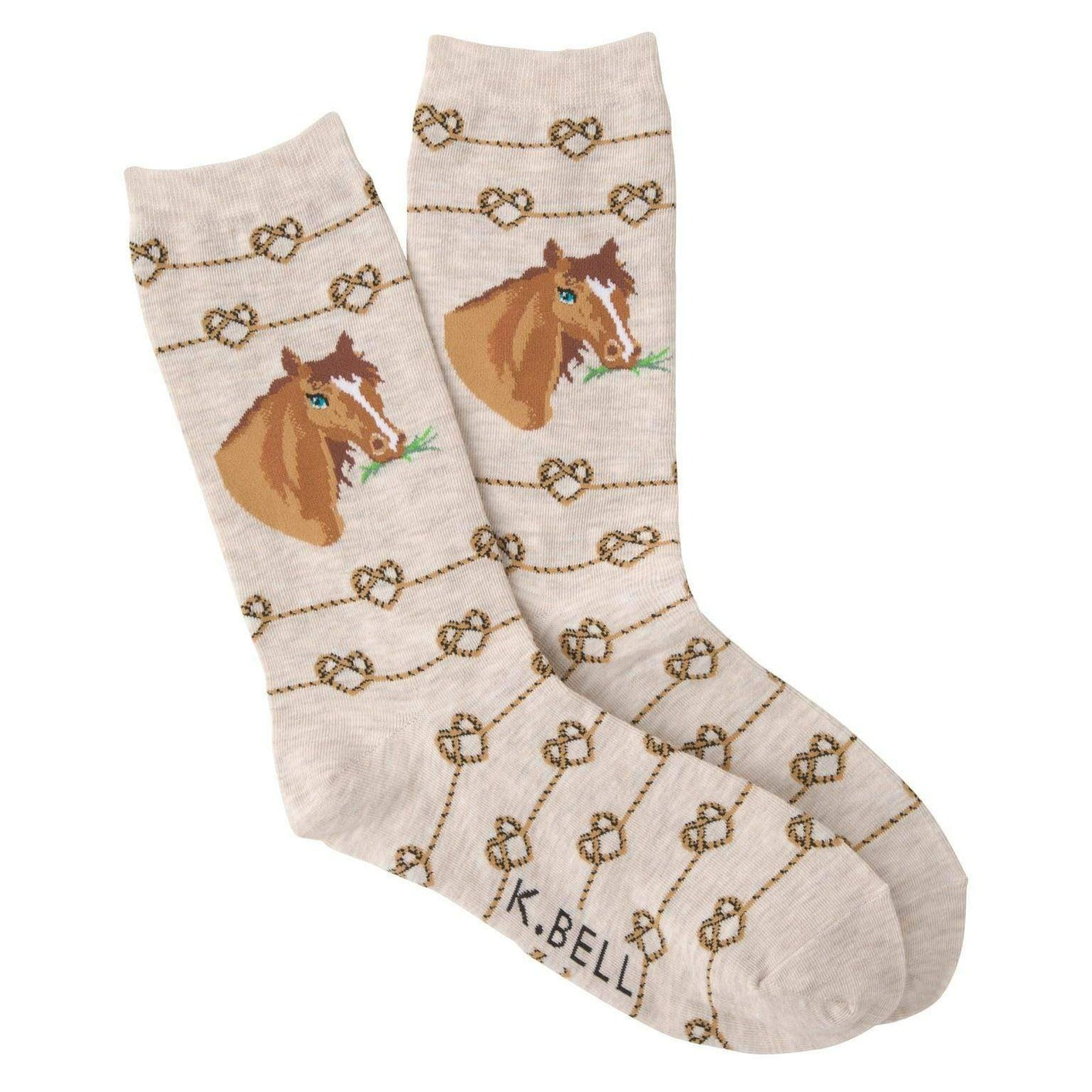 Love Knot Horse Women’s Crew Socks