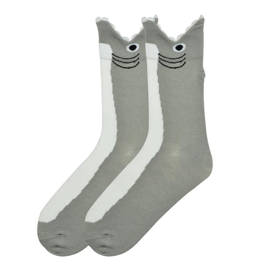 Wide Mouth Shark Socks Men’s Crew Sock