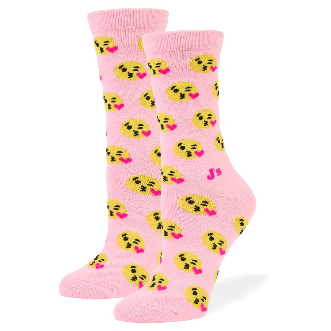 Kiss Emoji Women’s Crew Sock