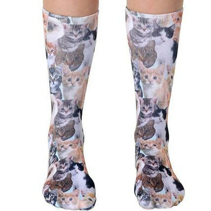 Kitty All Over Socks Unisex Crew Sock