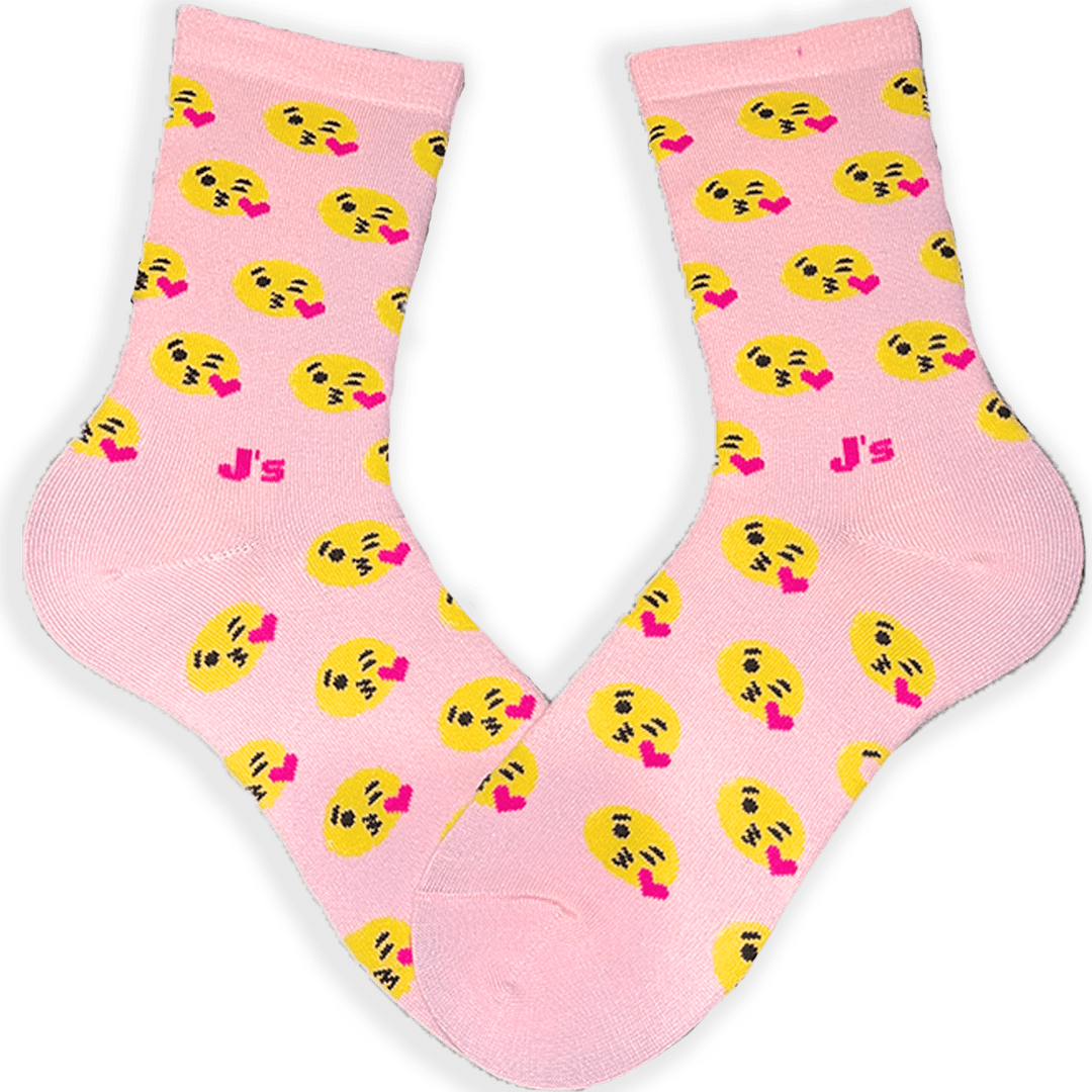 Kiss Emoji Women’s Crew Sock