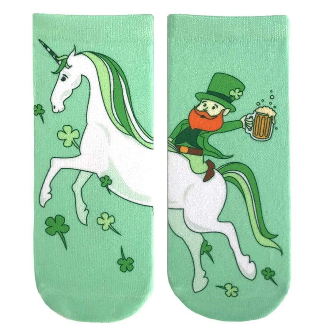 Leprechaun Unicorn Ankle Sock