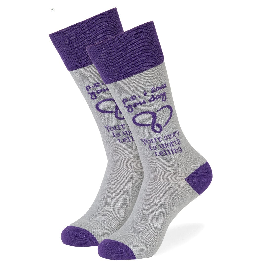 P.S. I Love You – Suicide Awareness Socks