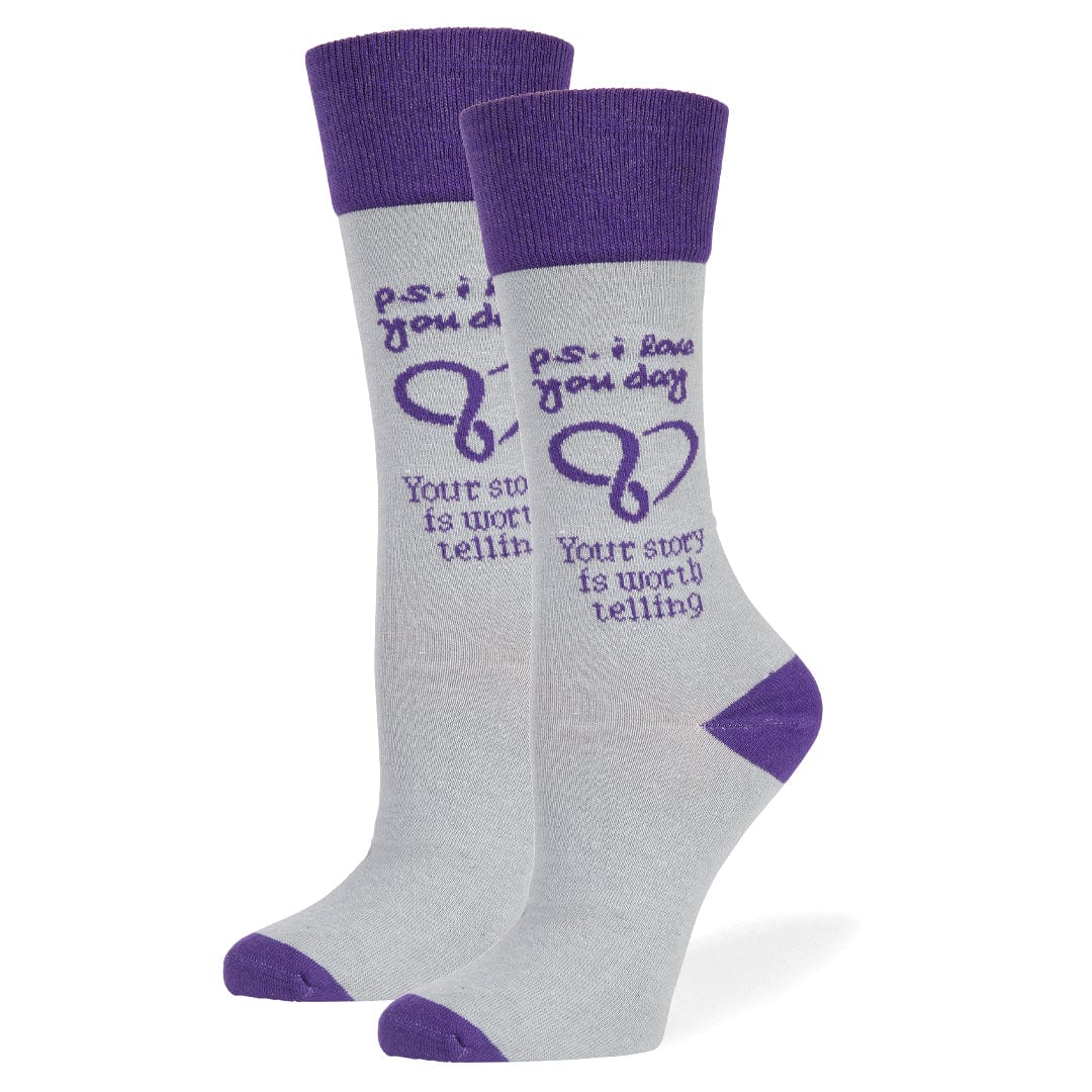 P.S. I Love You – Suicide Awareness Socks