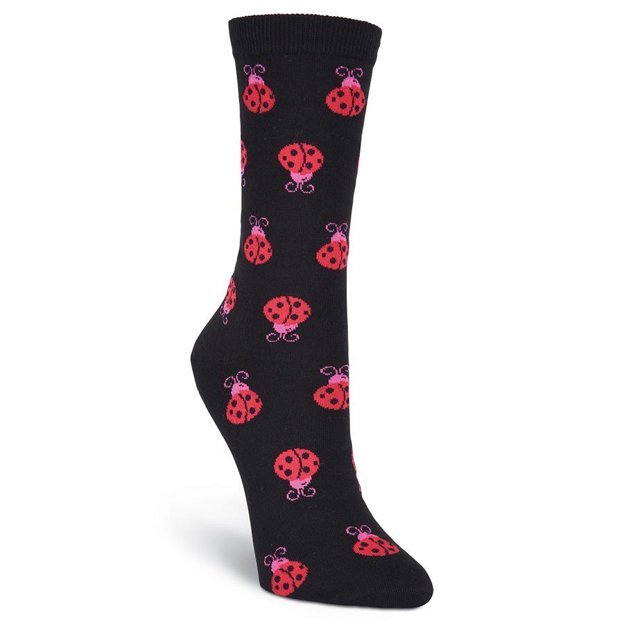 Ladybug Socks Women’s Crew Sock