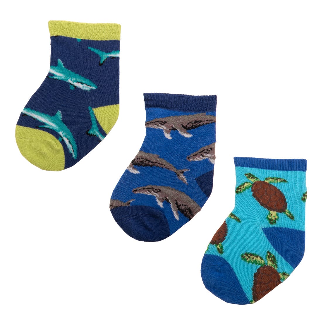 Little Swimmers Crew Sock 3 Pack