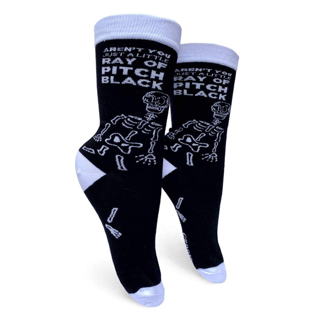 Little Ray Of Pitch Black Women’s Crew Socks