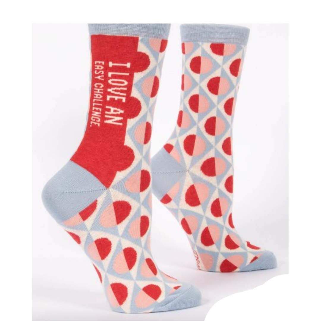 Love An Easy Challenge Women’s Crew Sock