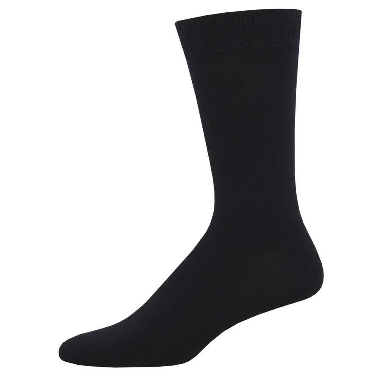 Black Bamboo Men’s Crew Socks