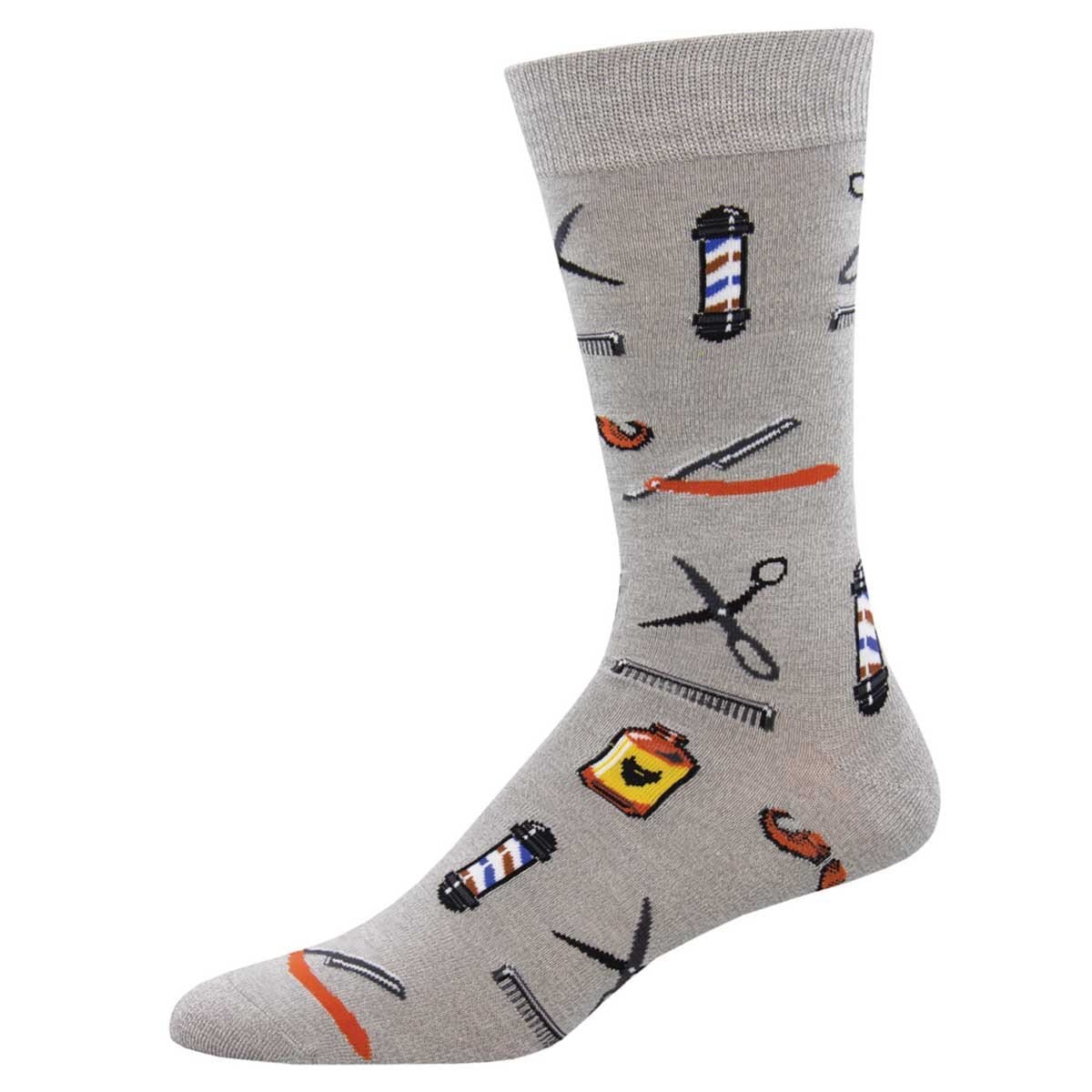 Barber Shop Men’s Bamboo Crew Socks