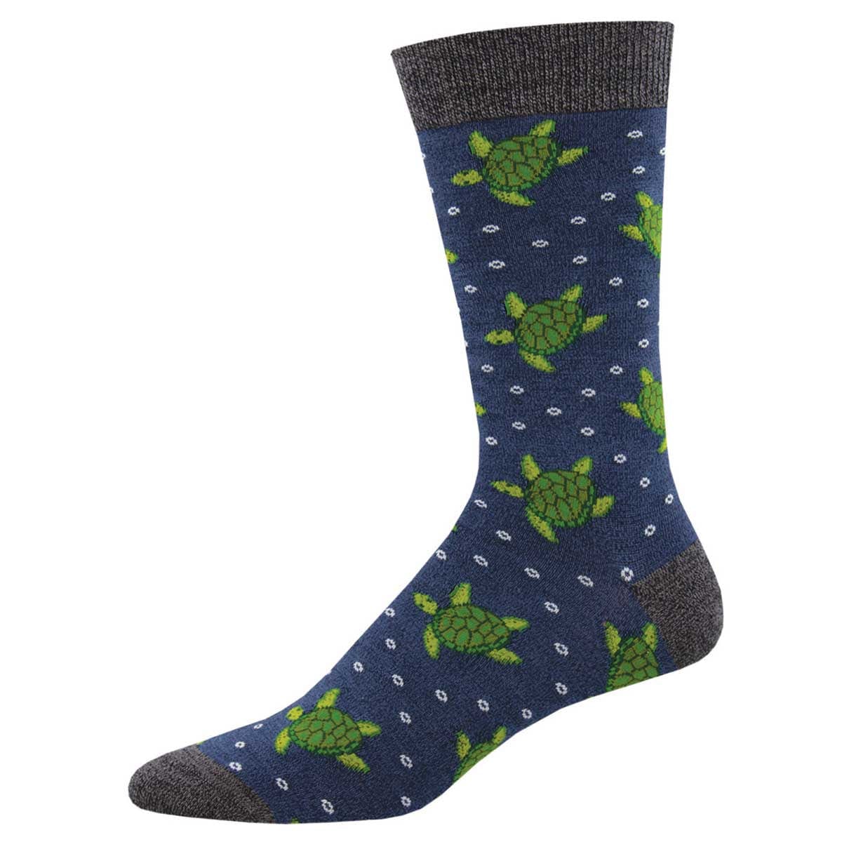 Turtle Tales Bamboo Men’s Crew Socks