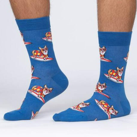 Corgi-bunga Men’s Crew Socks