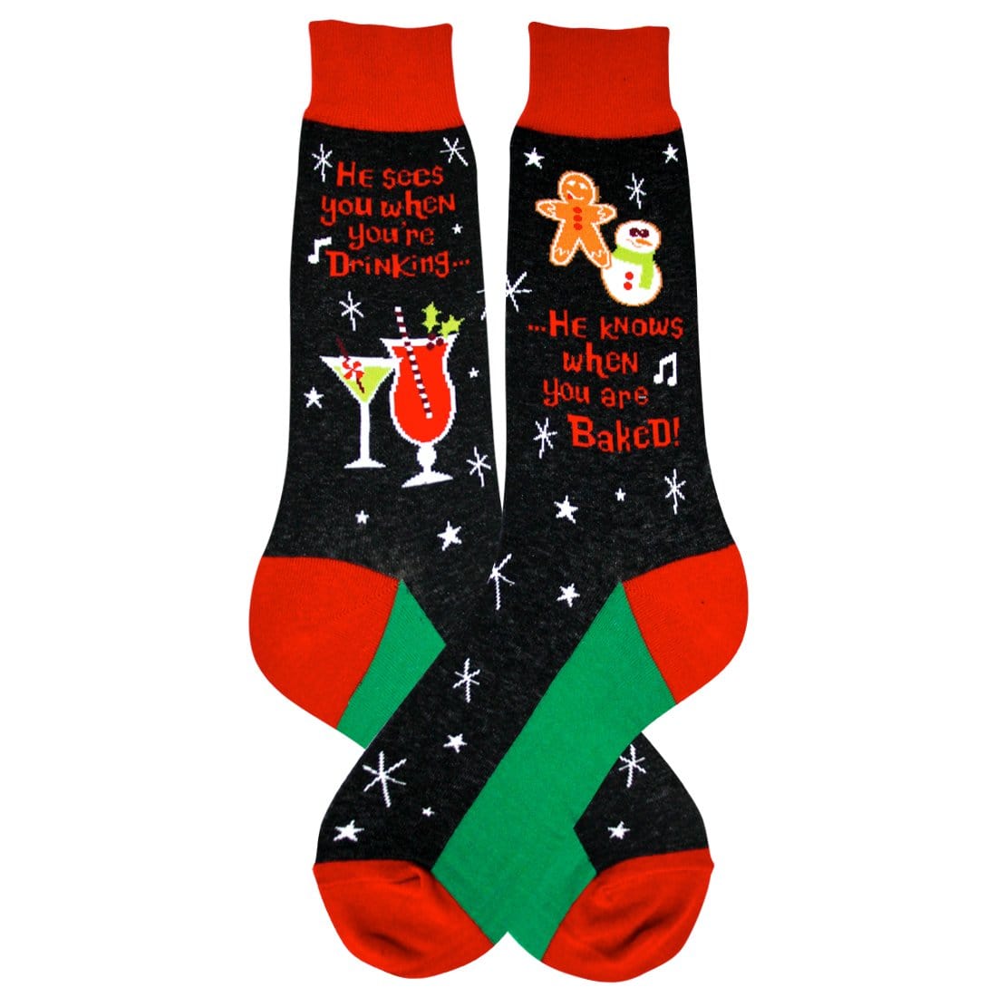 Santa Knows Socks Men’s Crew Sock