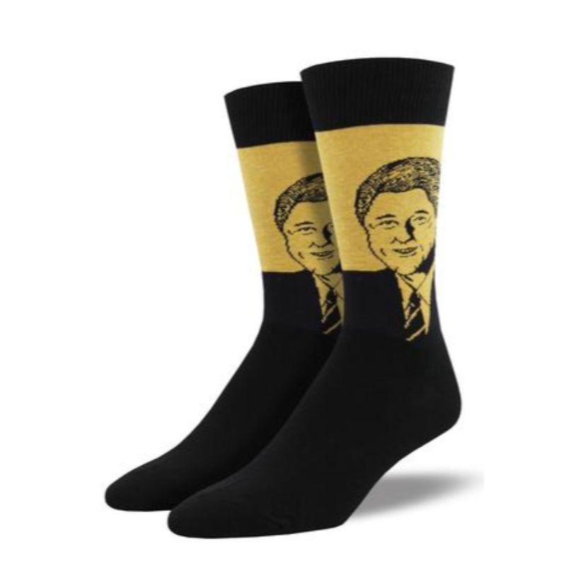 Bill Clinton Socks Men’s Crew Sock