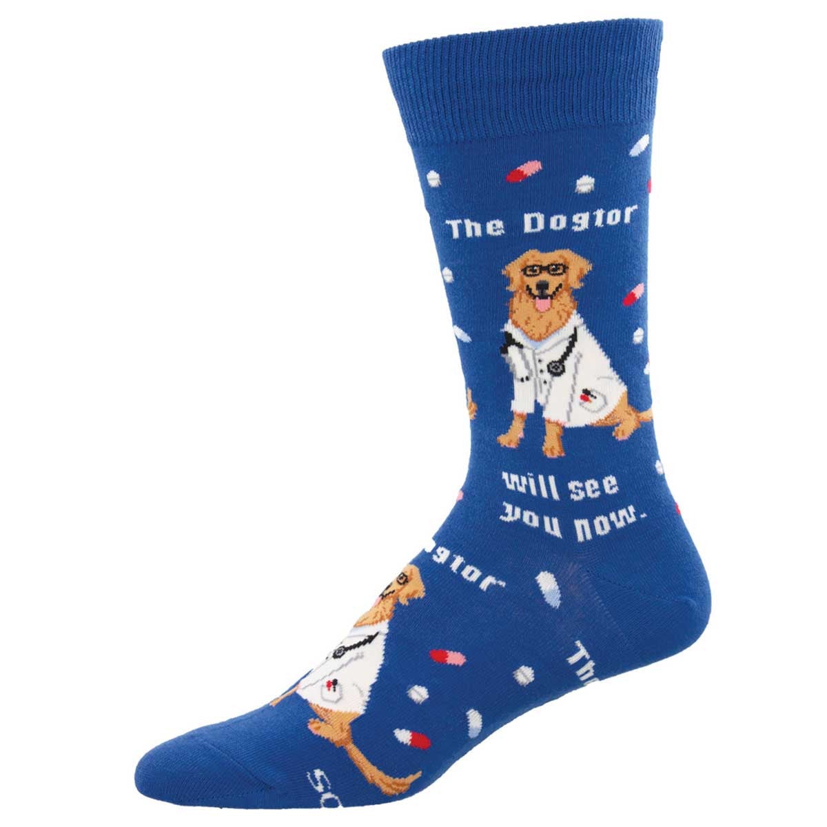 The Dogtor Is In Men’s Crew Socks