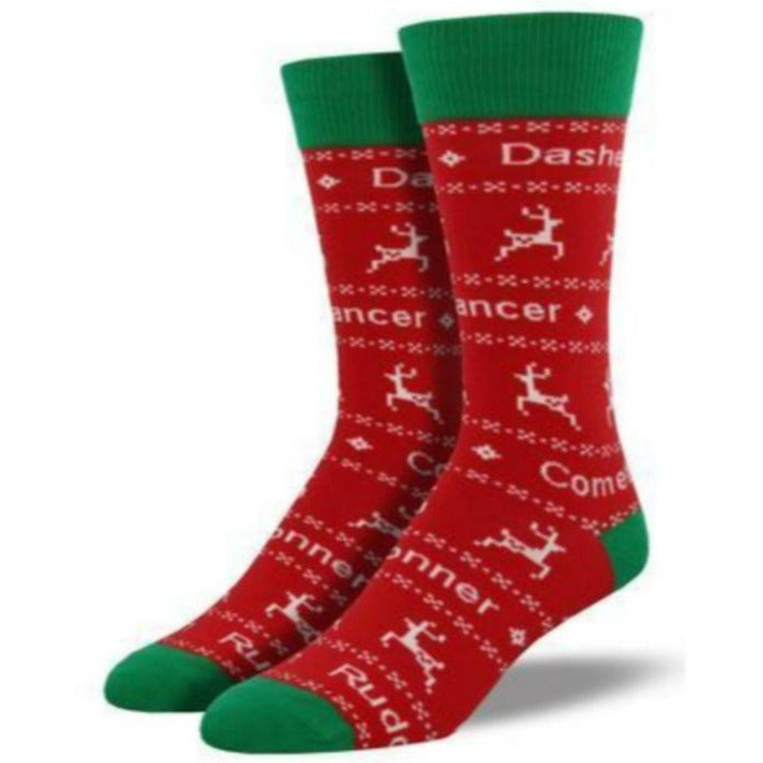 Dasher Dancer Socks Men’s Crew Socks