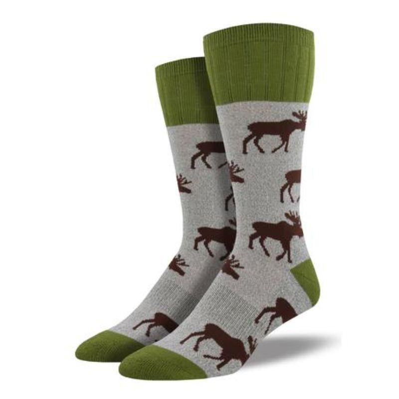 Stag Moose Hiking Socks Men’s Crew Sock