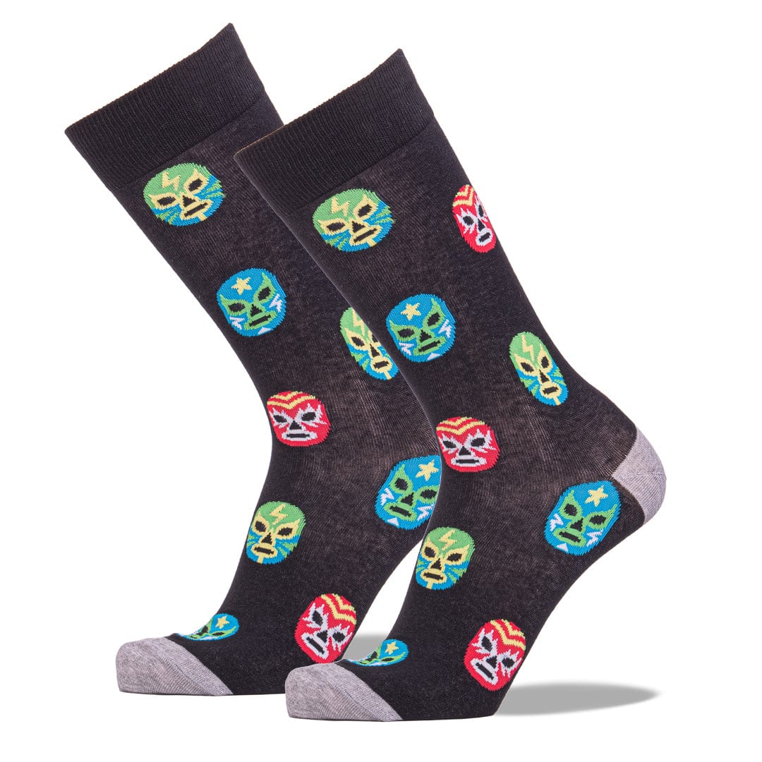 Men’s Mexican Wrestler Masks Crew Socks