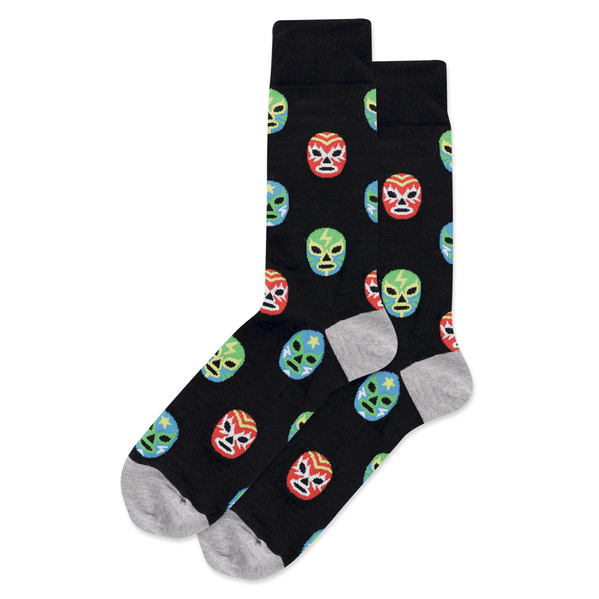 Men’s Mexican Wrestler Masks Crew Socks