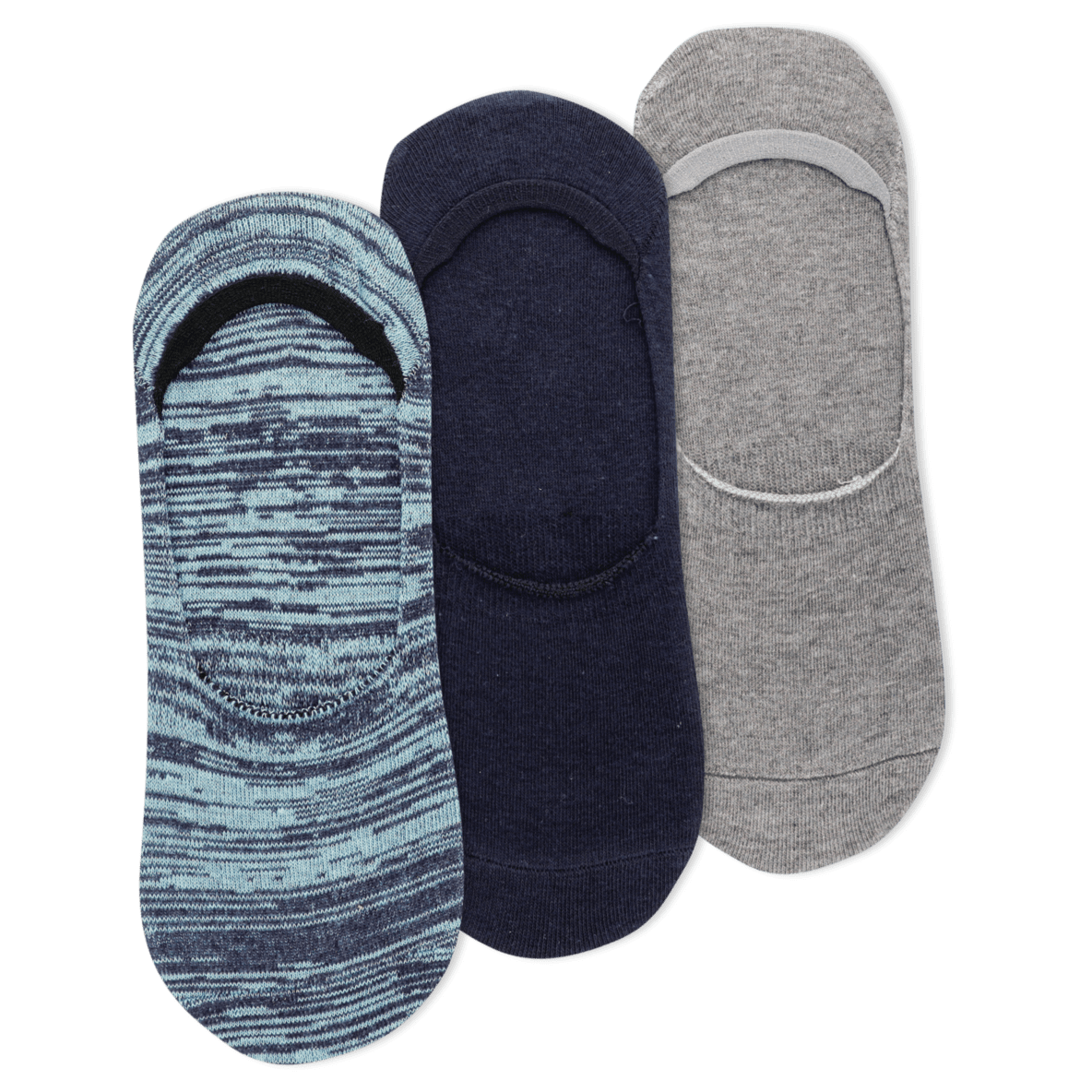 Men’s Two Tone Essential Liners 3 Pair Pack Socks