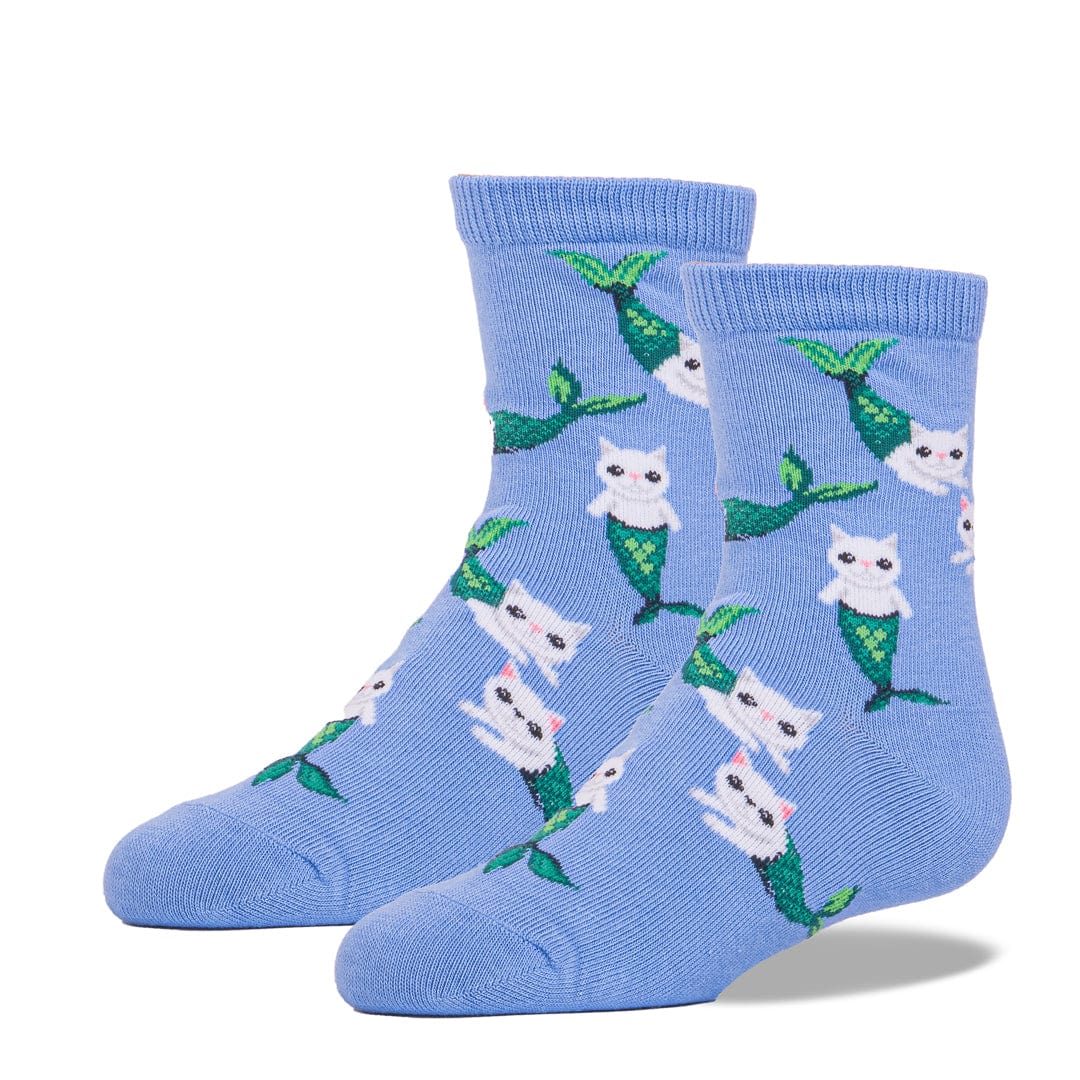 Mermaid Cat Kids Crew Sock