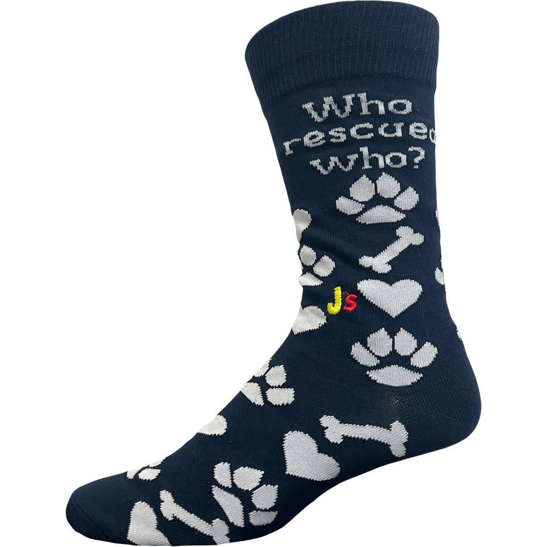 Who Rescued Who Men’s Crew Socks