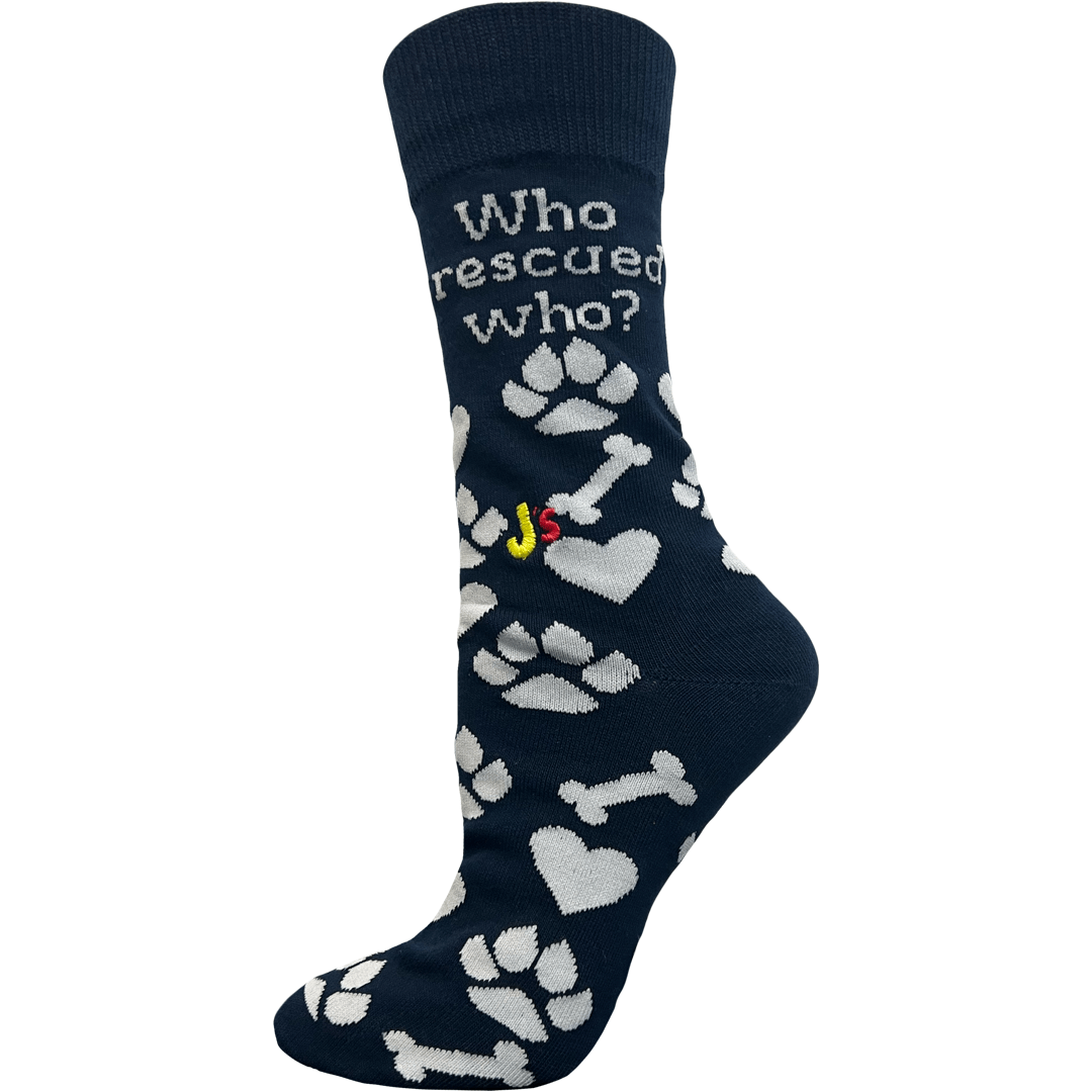 Who Rescued Who Animal Rescue Women’s Crew Socks