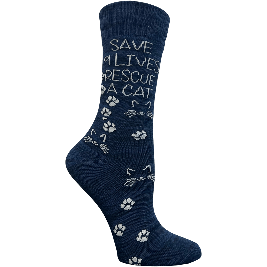 Save 9 Lives Women’s Crew Socks