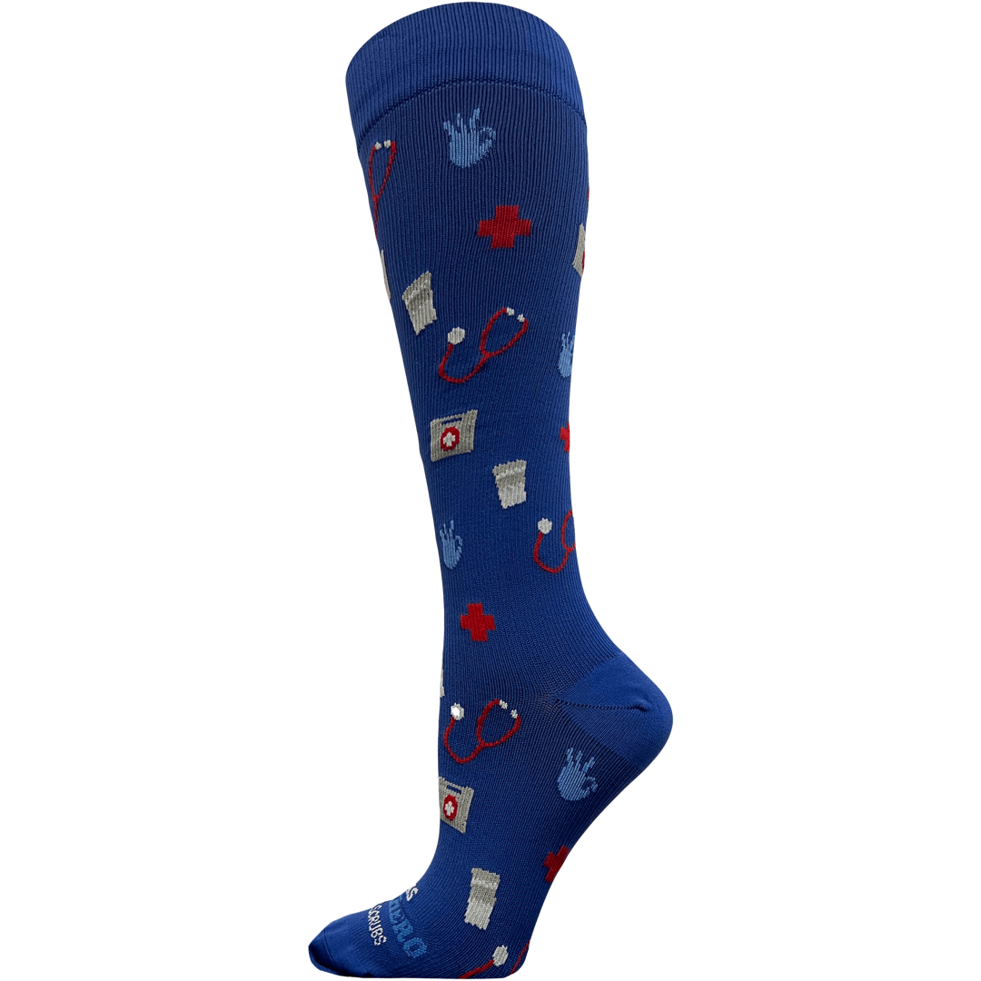 This Superhero Wears Scrubs Women’s Compression Socks