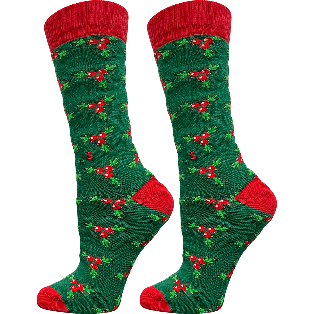 Christmas Holly Women’s Crew Socks