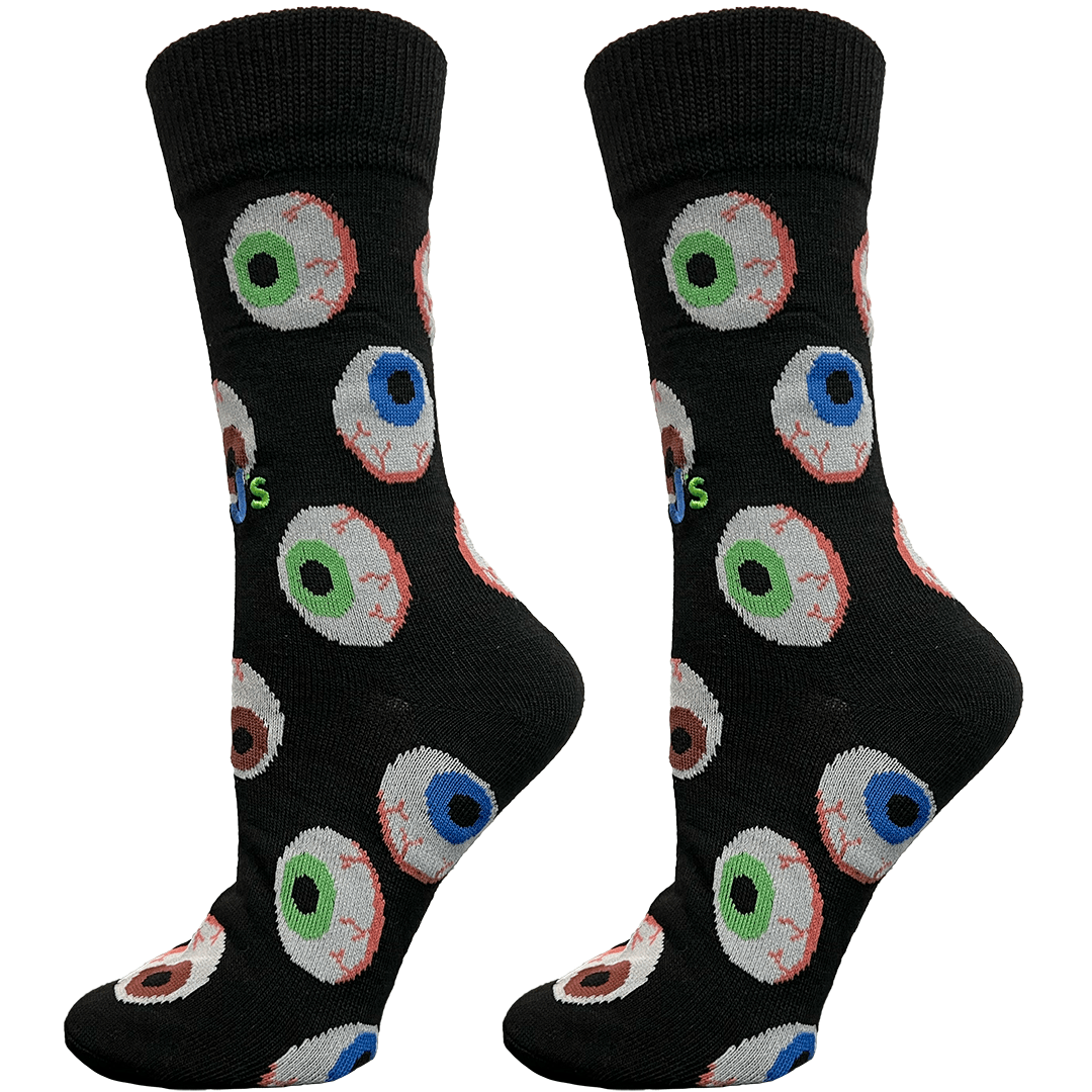 Spooky Eyeballs Women’s Crew Socks