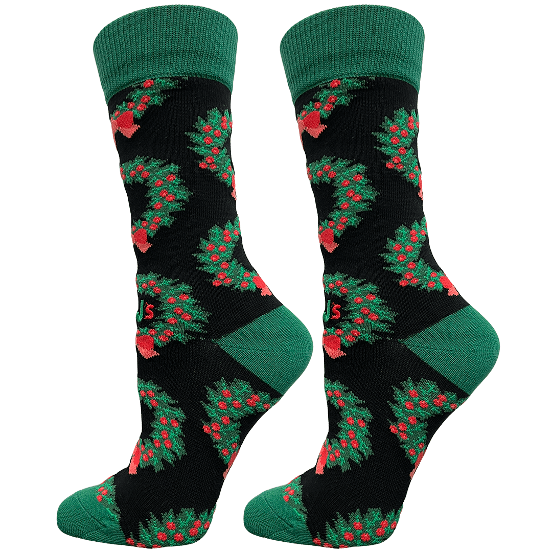 Christmas Wreaths Women’s Crew Socks