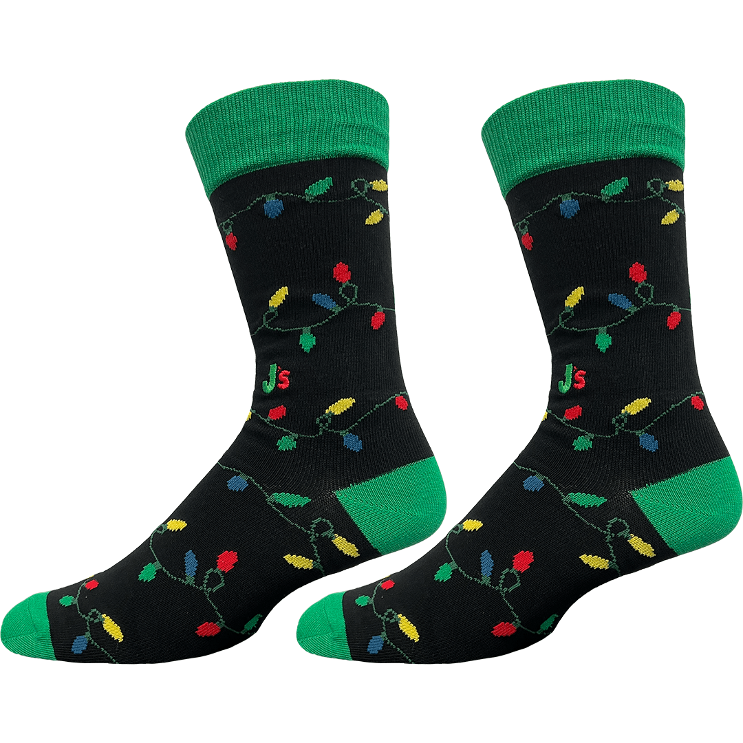 Christmas Lights Men’s Crew Socks