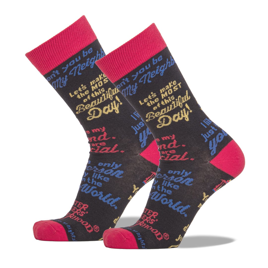 Mister Rogers Quotes Sock Men’s Crew Socks