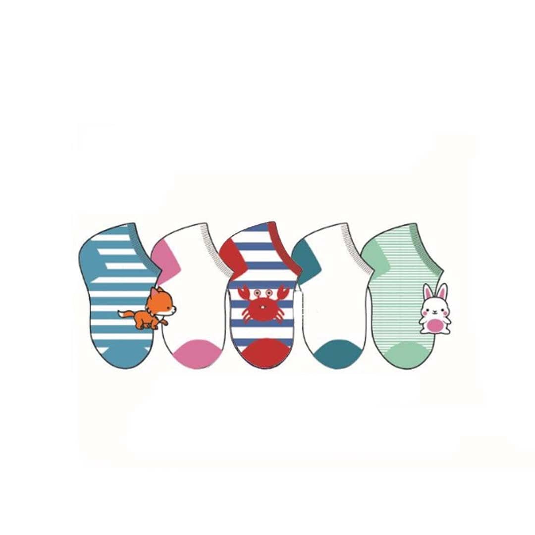 Toddler Low Cut Animal 5pk Socks