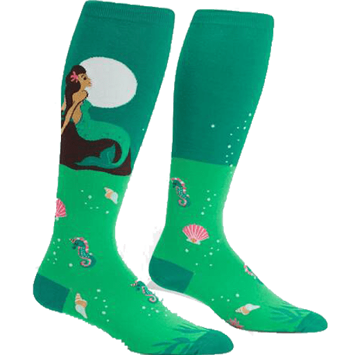 Moonlight Mermaid Women’s Wide Calf Knee High Socks