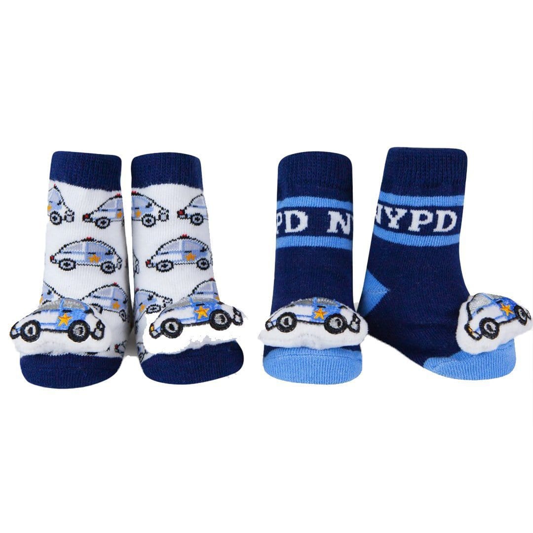 NYPD Socks Baby Rattle Sock