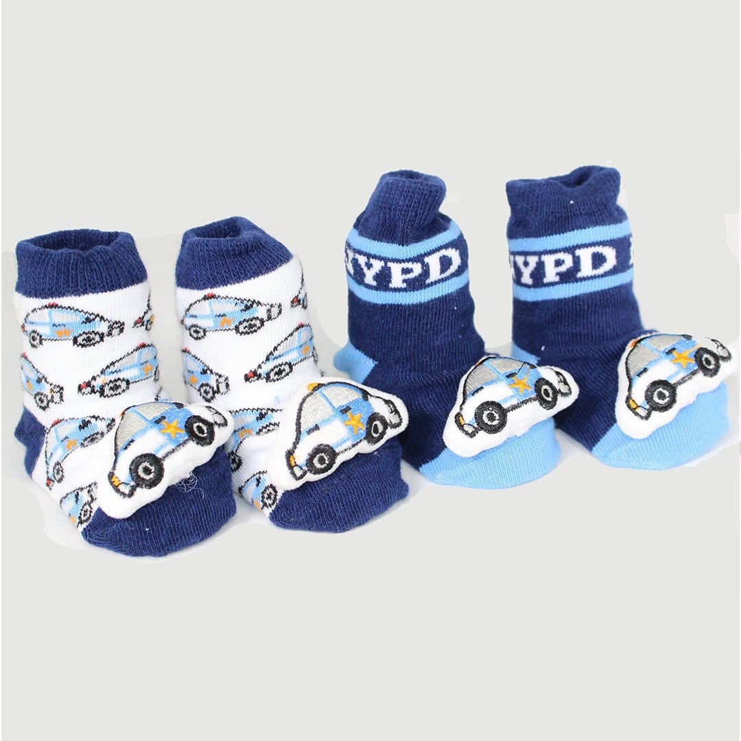 NYPD Socks Baby Rattle Sock