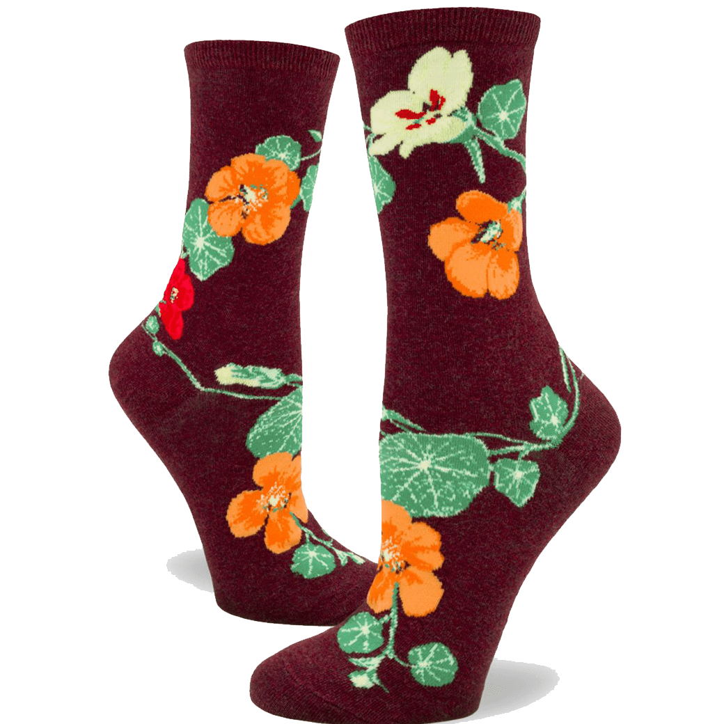 Nasturtium Socks Women’s Crew Sock