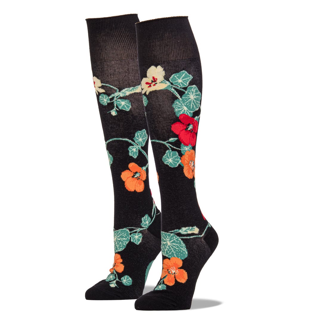 Nasturtiums Socks Women’s Knee High Sock