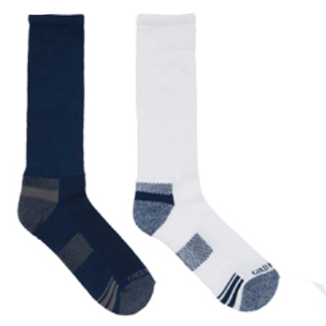 Diabetic Men’s Athletic Crew Socks 2 Pack