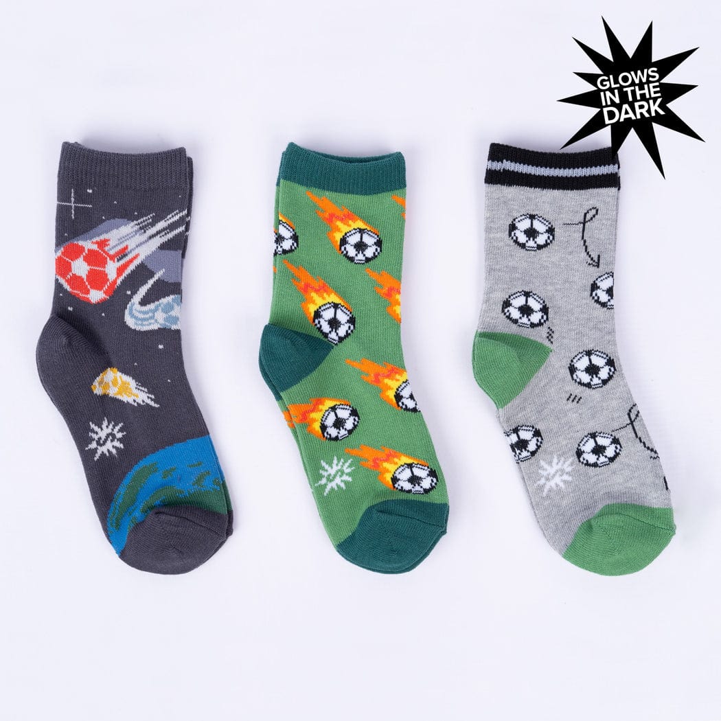 Let’s Kick It Youth Pack of 3 Crew Socks