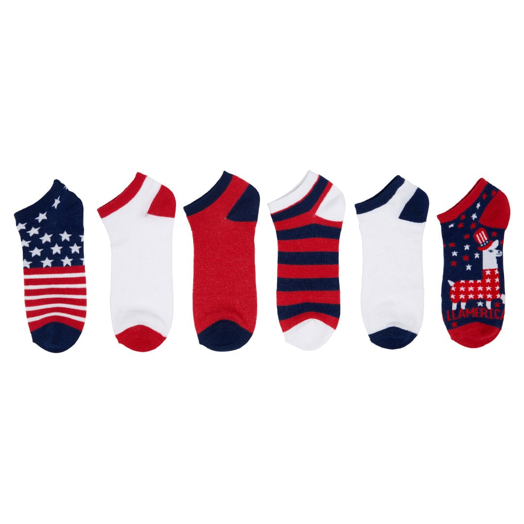 Patriotic 6 Pack Women’s Ankle Socks