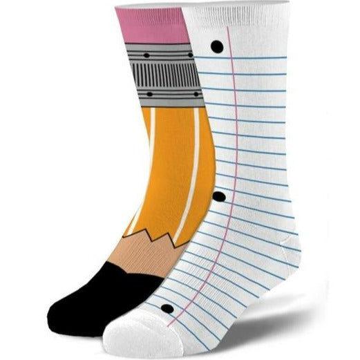 Pencil and Paper Kid’s Crew Sock