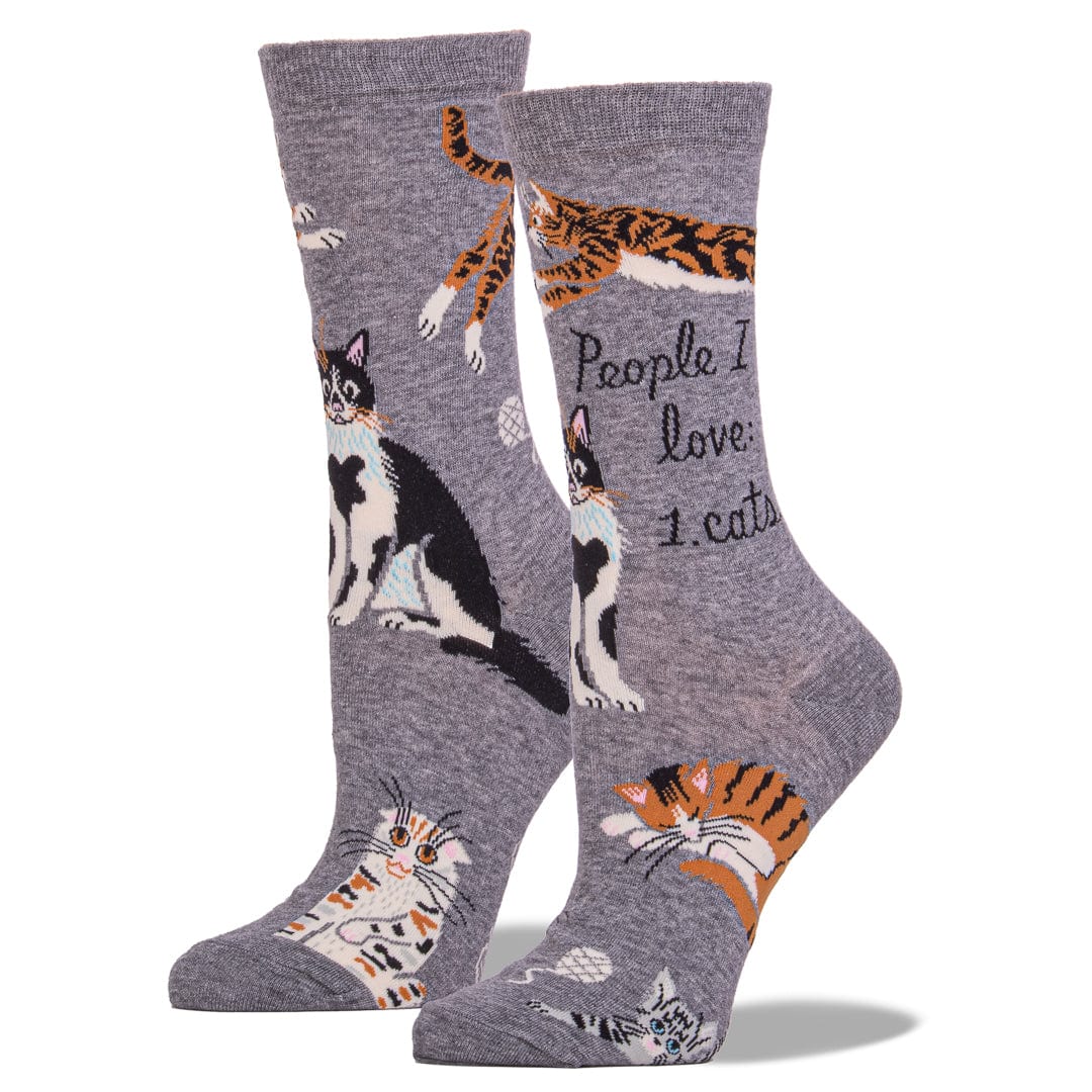 People I Love: Cats Women’s Crew Socks